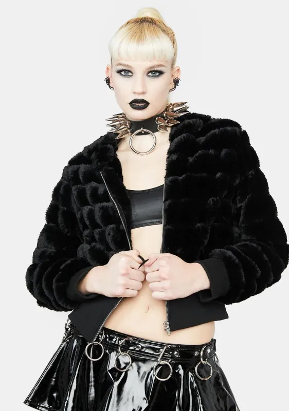Wicked Best Dresser Faux Fur Jacket sold by Dolls Kill