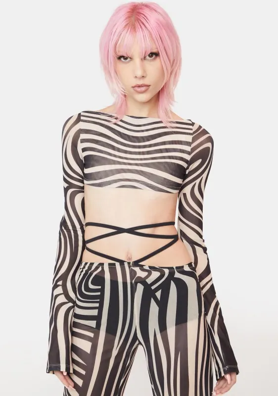 Perceive Me Mesh Top sold by Dolls Kill