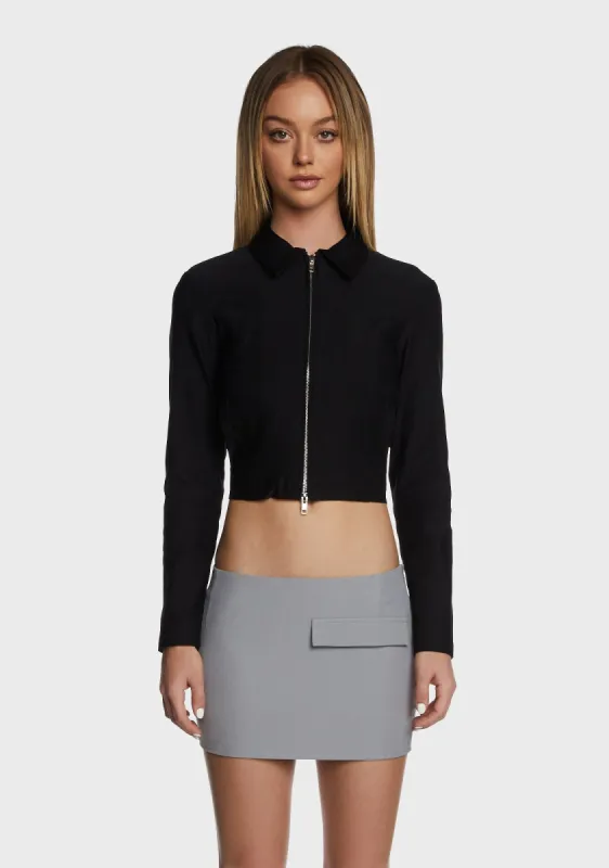 Carson Cropped Jacket sold by Dolls Kill