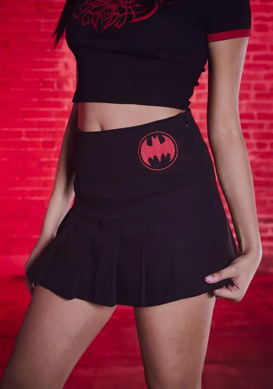 You Summoned Me Pleated Mini Skirt sold by Dolls Kill