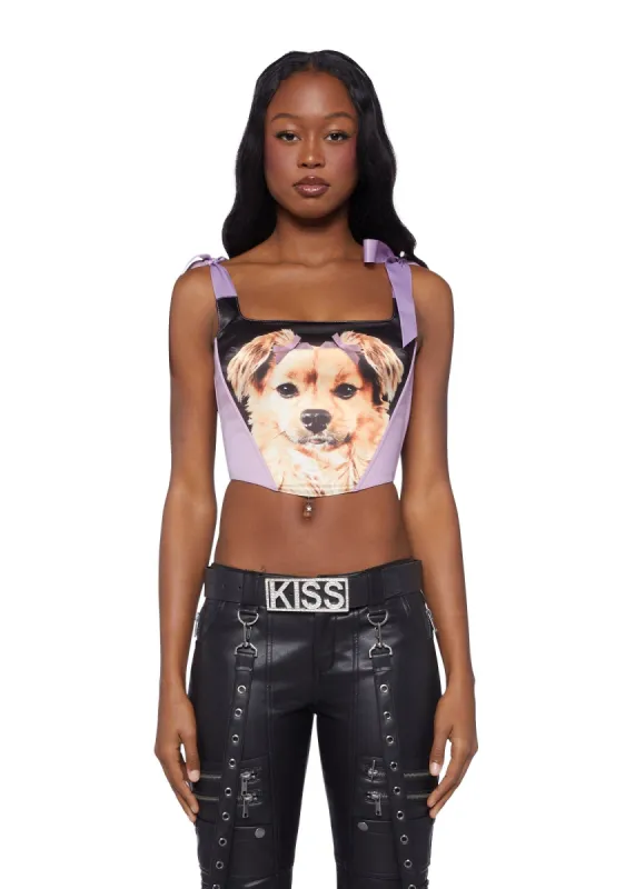 Glamour Hound Corset Top made by Dolls Kill