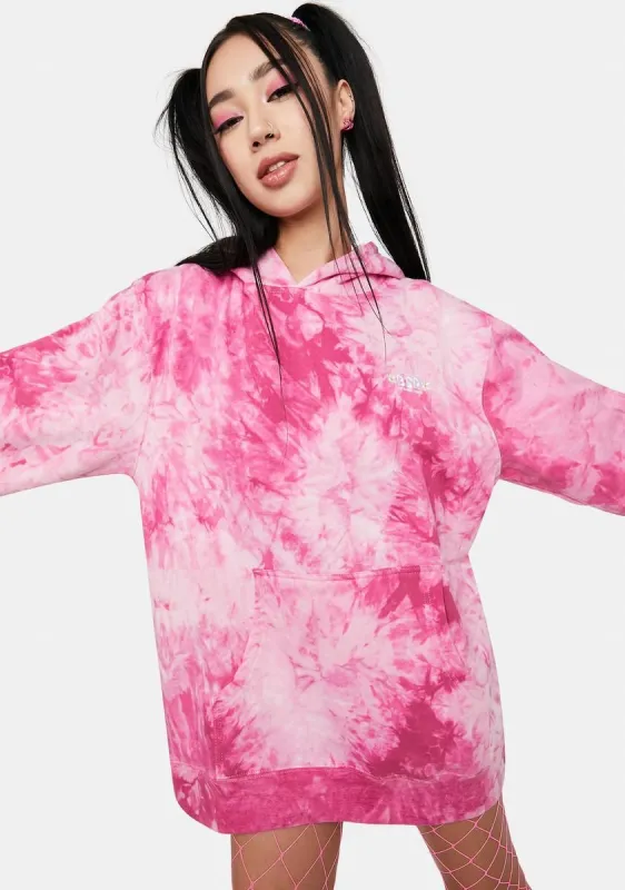 Rose Blend Everyday Tie Dye Hoodie sold by Dolls Kill