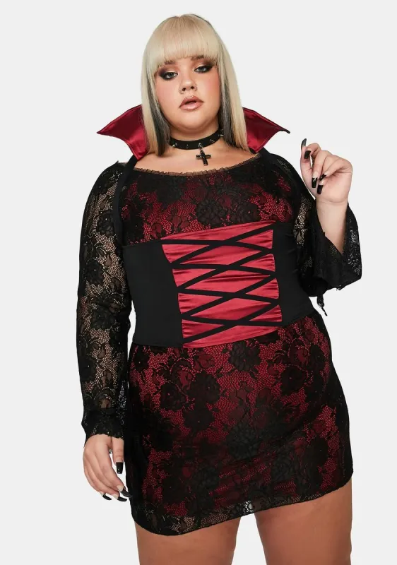 Plus Blood Thirsty Vampire Costume sold by Dolls Kill
