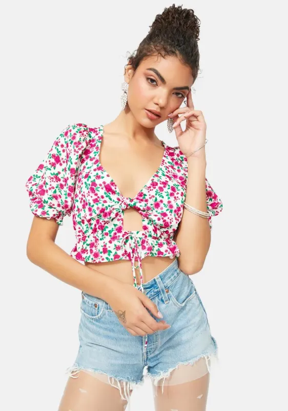 Petal Floral Blouse sold by Dolls Kill