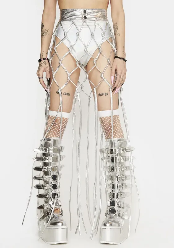 Dancing It Out Fringe Skirt sold by Dolls Kill