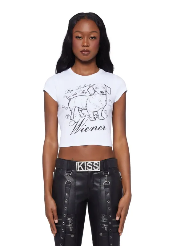 Hot Top Dog Baby Tee sold by Dolls Kill