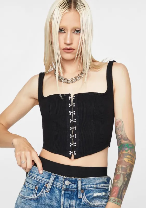 Craving Secrets Corset Crop Top sold by Dolls Kill
