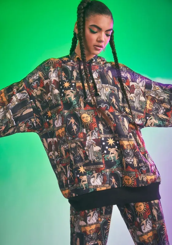 Paint Us Gold Oversized Hoodie sold by Dolls Kill