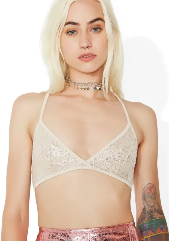 Sequin Fantasy Bralette sold by Dolls Kill