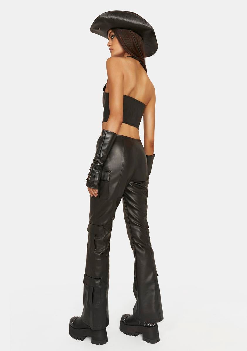 Groundwork Cargo Flare Pants sold by Dolls Kill product image thumbnail 4