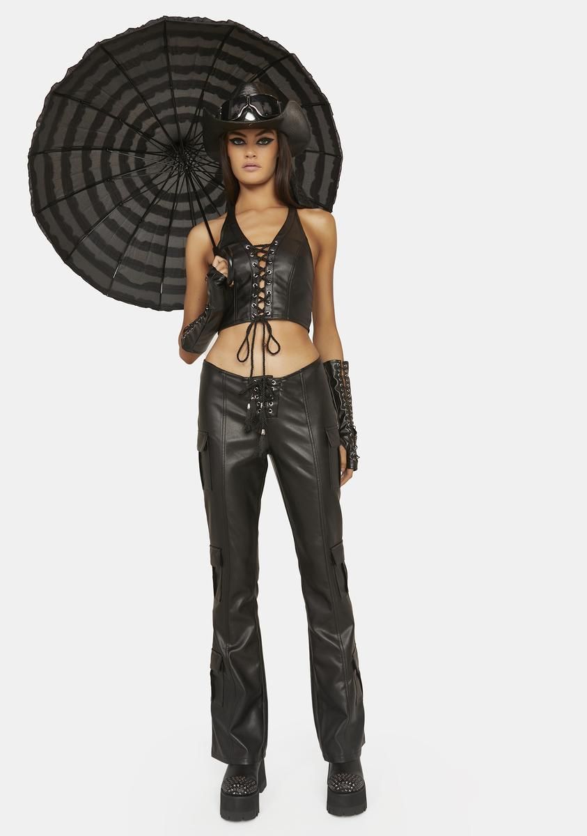 Groundwork Cargo Flare Pants sold by Dolls Kill product image thumbnail 3