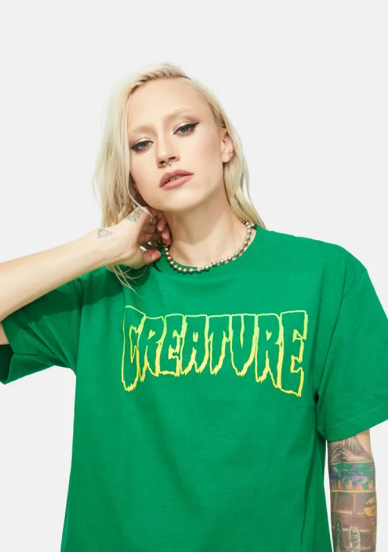 Logo Outline Graphic Tee sold by Dolls Kill