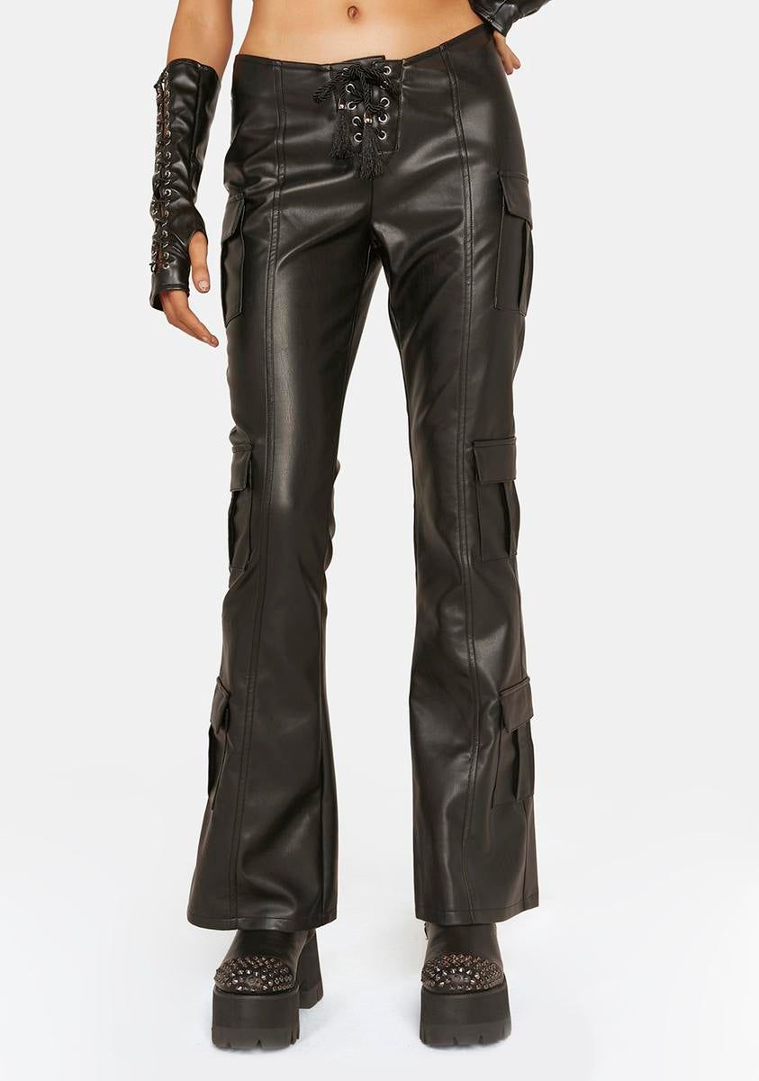 Groundwork Cargo Flare Pants sold by Dolls Kill product image thumbnail 2
