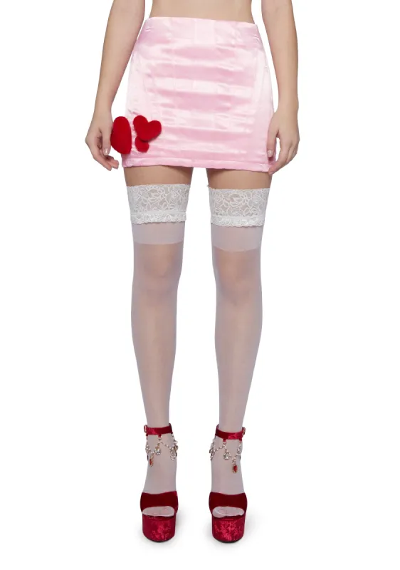 Hearts Aligned Mini Skirt sold by Dolls Kill