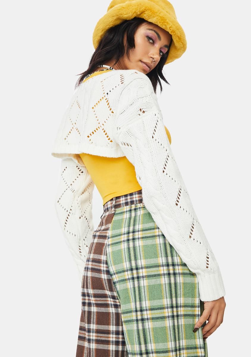 Bliss Soon To Be Knitted Crop Shrug sold by Dolls Kill product image thumbnail 4