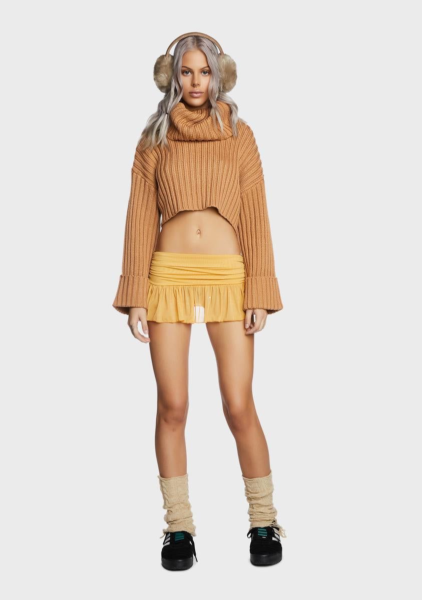 Gettin' Toned Cropped Turtleneck sold by Dolls Kill product image thumbnail 3