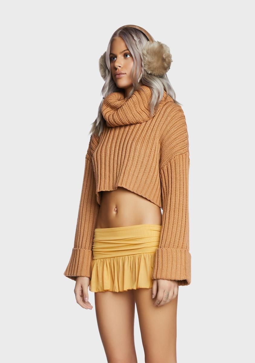 Gettin' Toned Cropped Turtleneck sold by Dolls Kill product image thumbnail 2