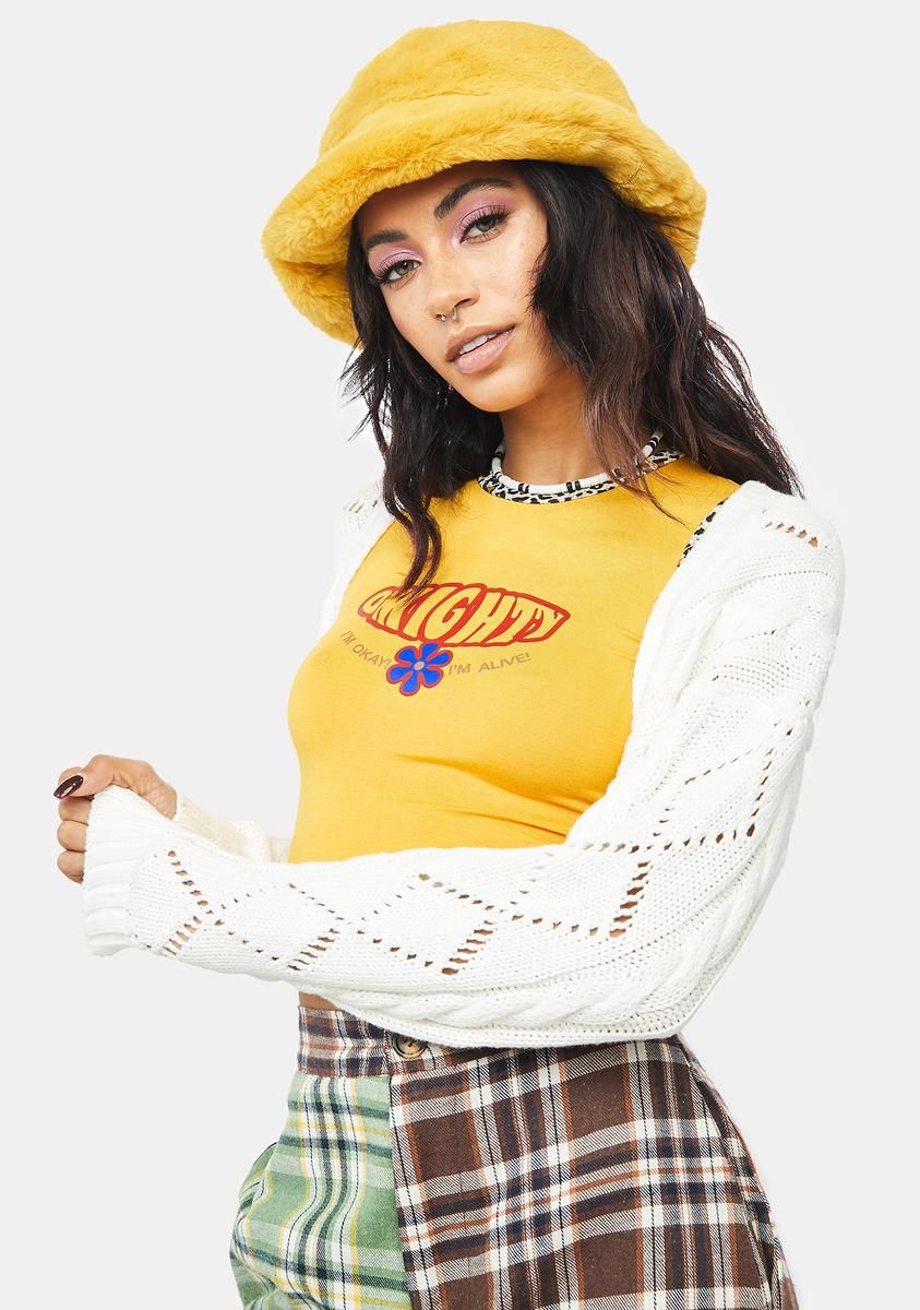 Bliss Soon To Be Knitted Crop Shrug sold by Dolls Kill product image thumbnail 2