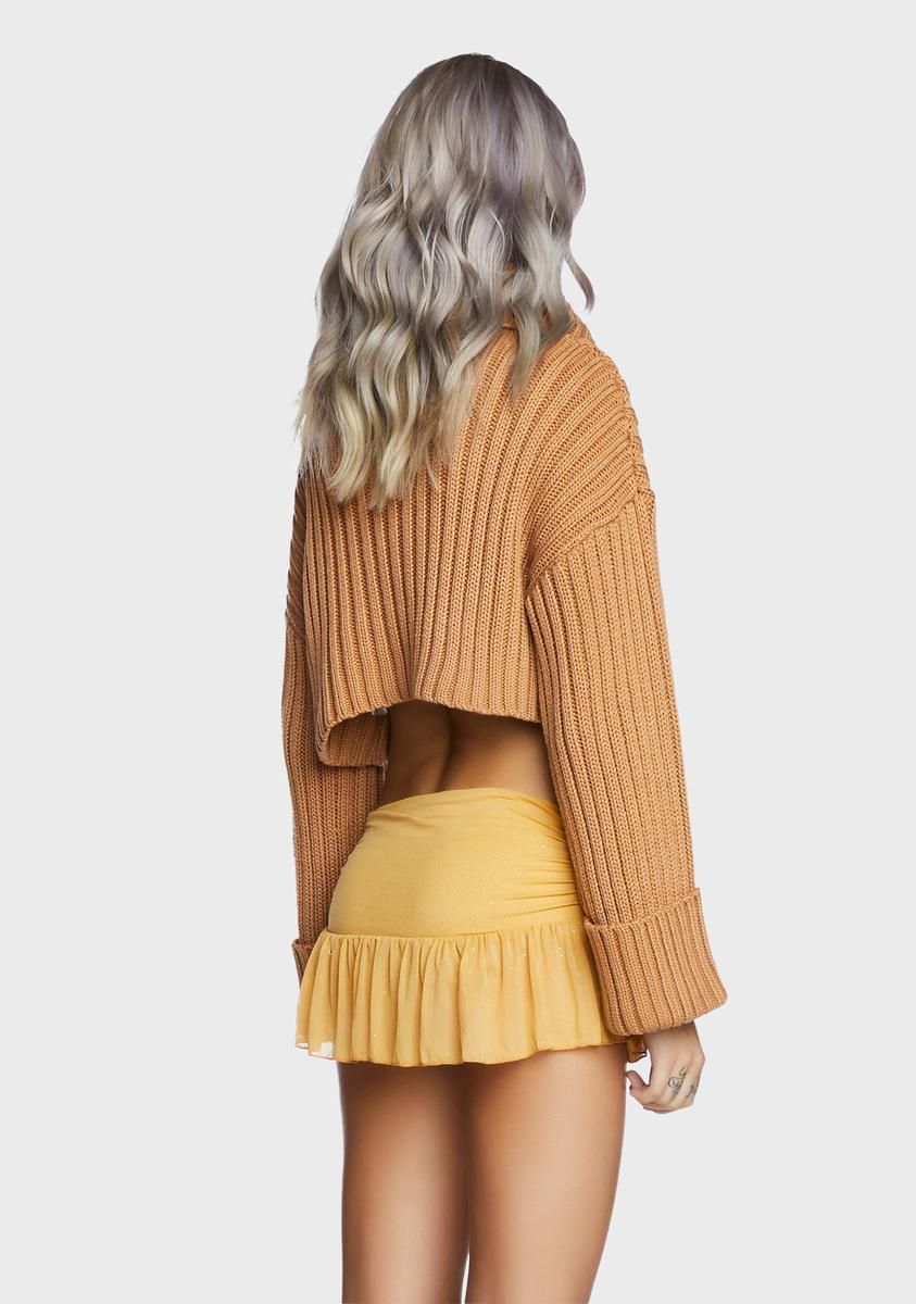 Gettin' Toned Cropped Turtleneck sold by Dolls Kill product image thumbnail 4