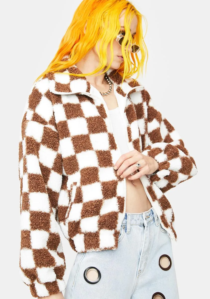 Next Move Sherpa Checkered Jacket sold by Dolls Kill product image thumbnail 2