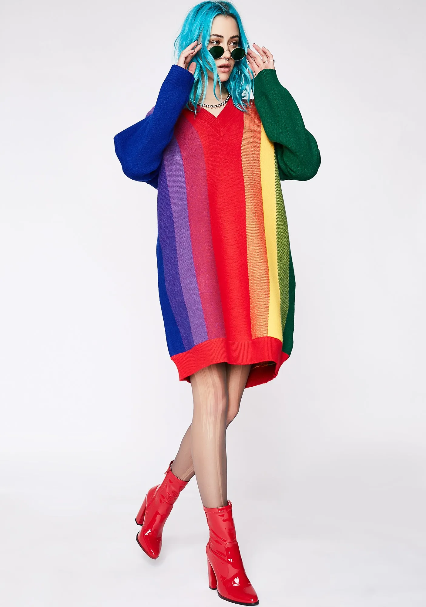 Seeing Rainbows Dress sold by Dolls Kill product image thumbnail 2