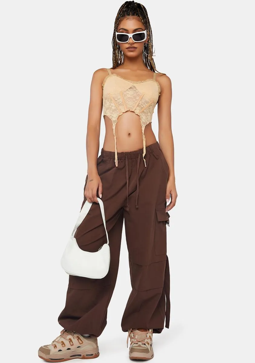 One To Beat Parachute Cargo Pants sold by Dolls Kill product image thumbnail 3