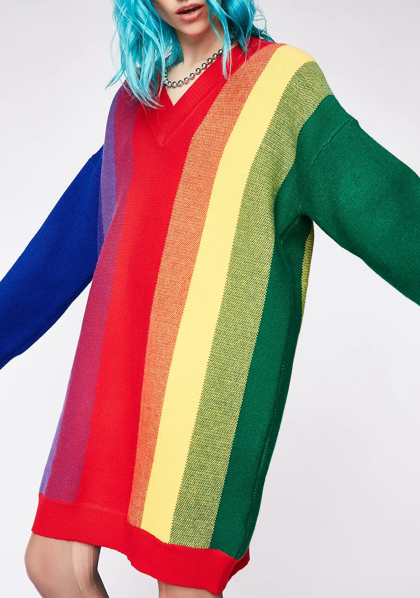 Seeing Rainbows Dress sold by Dolls Kill product image thumbnail 3
