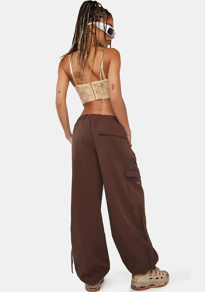 One To Beat Parachute Cargo Pants sold by Dolls Kill product image thumbnail 4