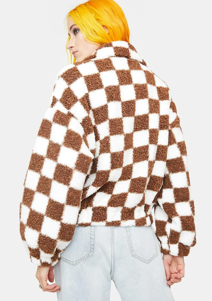 Next Move Sherpa Checkered Jacket sold by Dolls Kill product image thumbnail 4