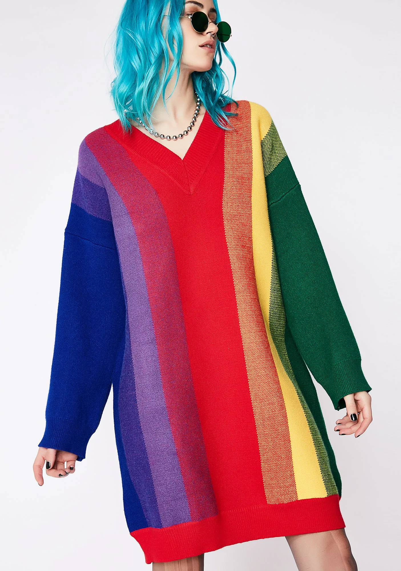 Seeing Rainbows Dress sold by Dolls Kill product image thumbnail 4