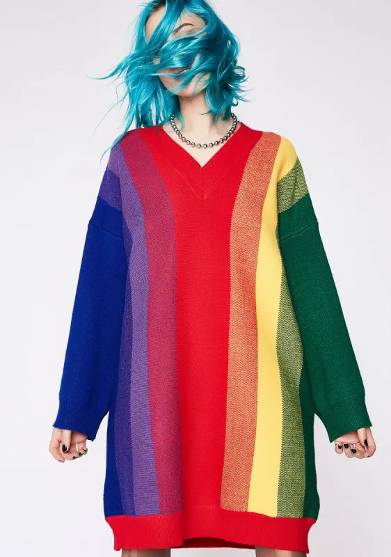Seeing Rainbows Dress sold by Dolls Kill