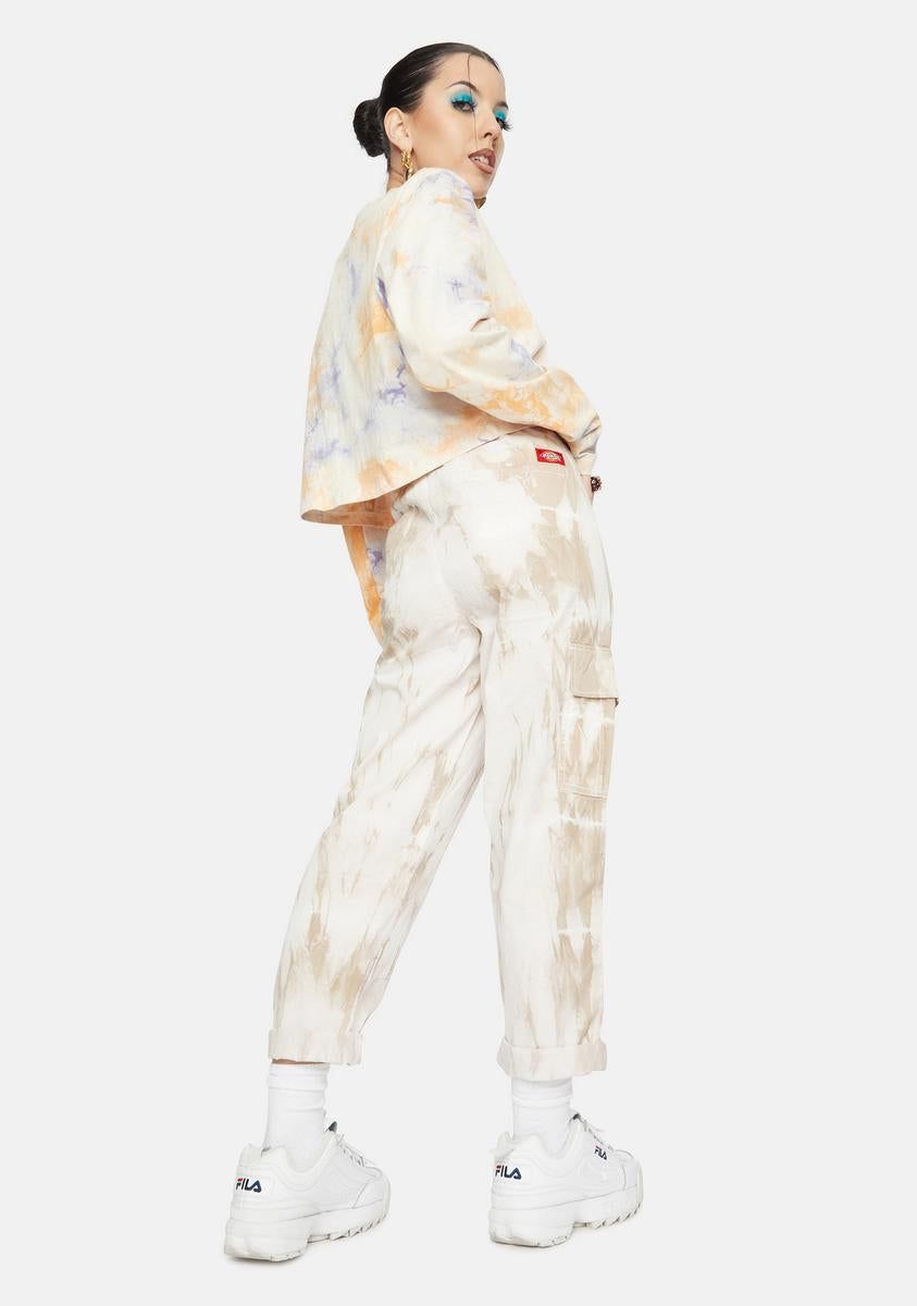 Tie Dye Cuffed Cargo Pants sold by Dolls Kill product image thumbnail 4