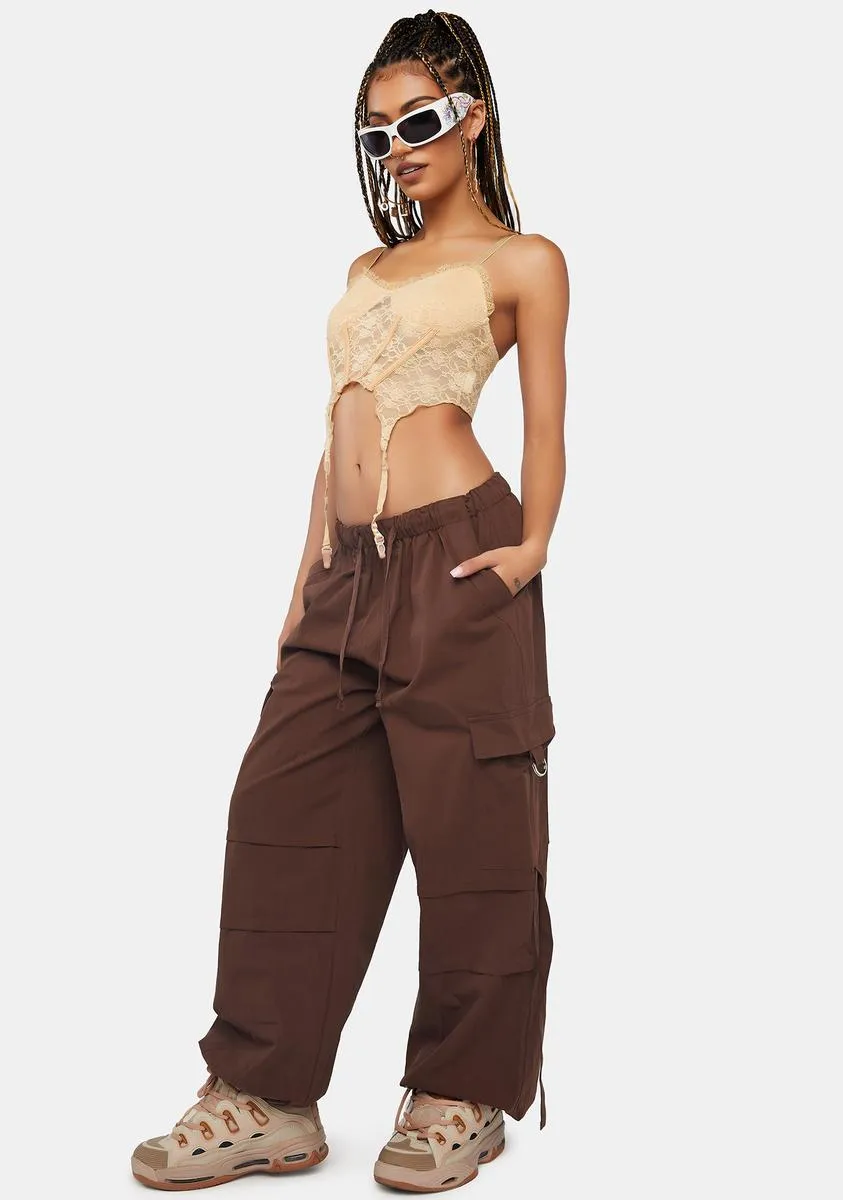One To Beat Parachute Cargo Pants sold by Dolls Kill product image thumbnail 2