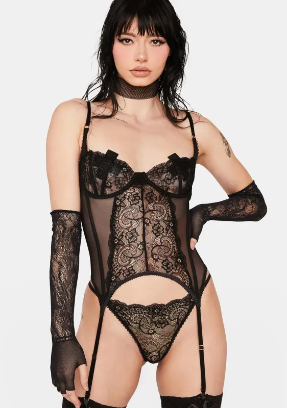 Chilling Flashbacks Lingerie Set sold by Dolls Kill