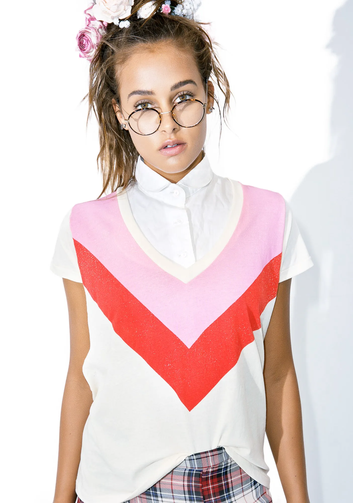 Rah Rah Skater V Tee sold by Dolls Kill product image thumbnail 4