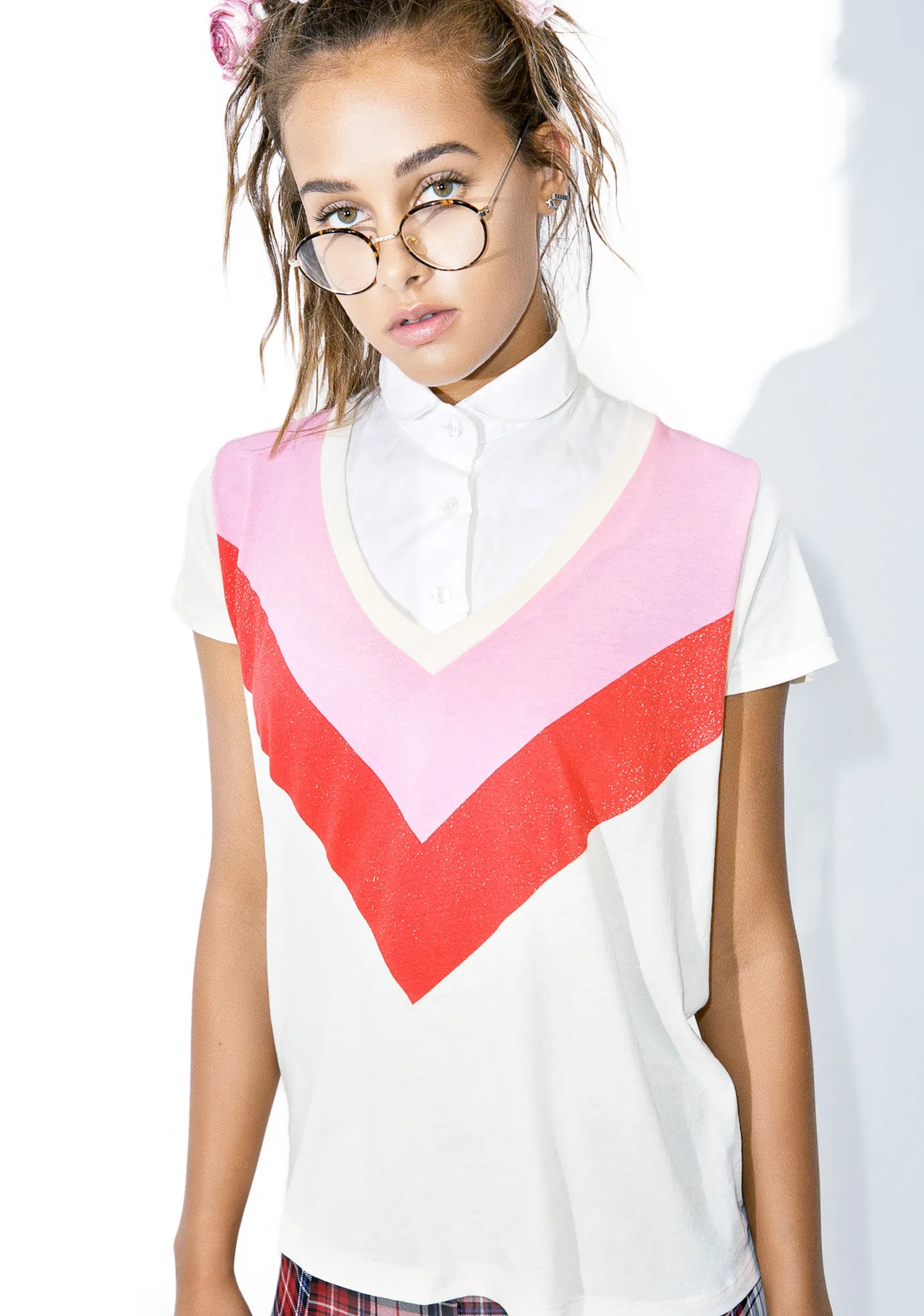 Rah Rah Skater V Tee sold by Dolls Kill