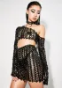 Dark Dazzle Blvd Textured Skirt Set sold by Dolls Kill