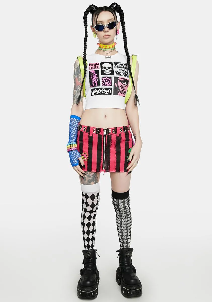 Neon Riot Graphic Tank sold by Dolls Kill product image thumbnail 3