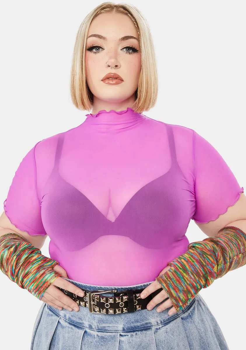 Plus Magical Lil Preview Sheer Top sold by Dolls Kill
