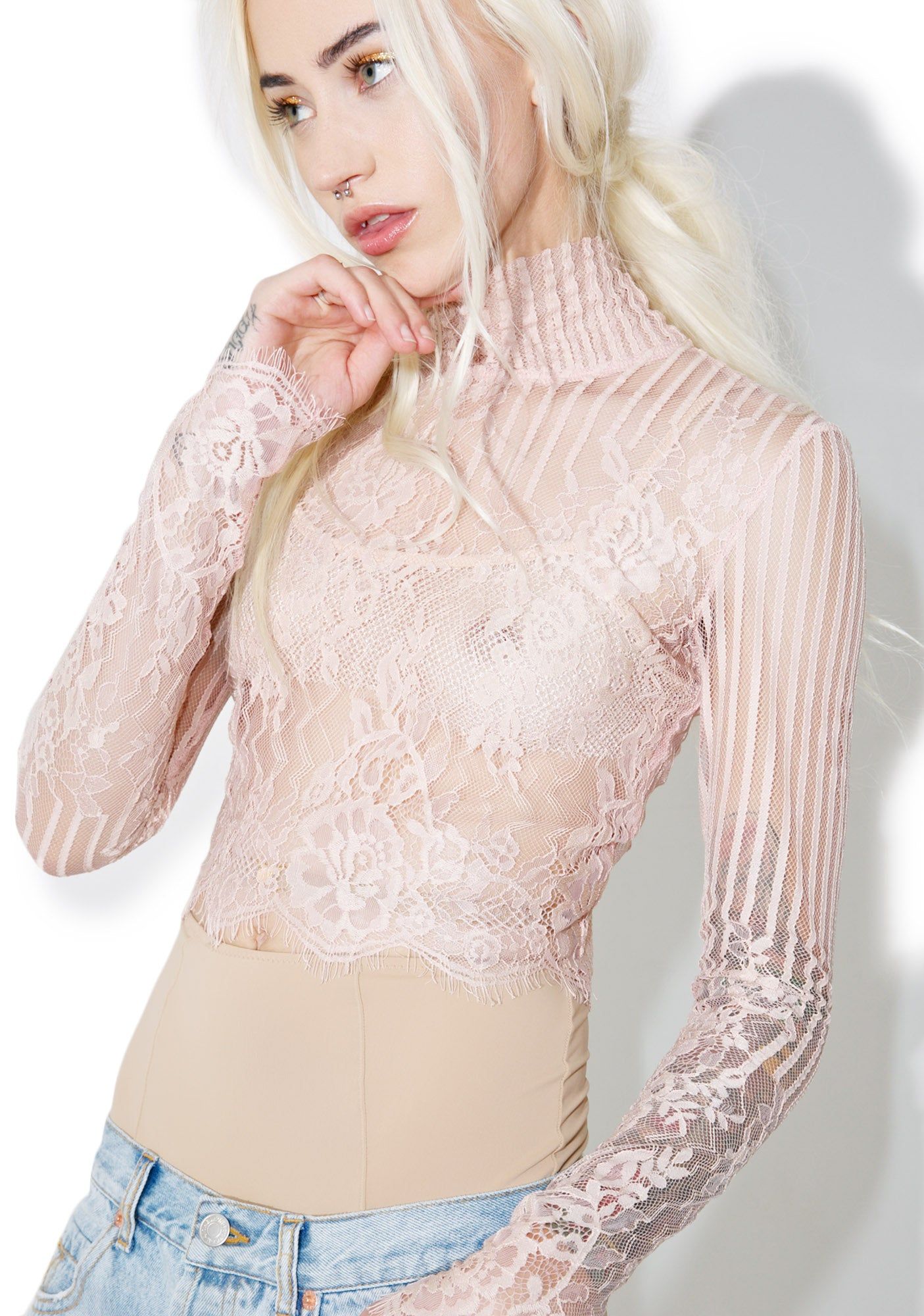 Blush Lara Top sold by Dolls Kill product image thumbnail 4