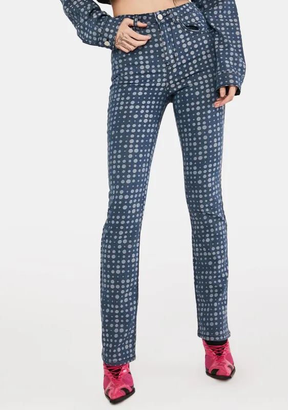 Arlo Printed Jeans sold by Dolls Kill