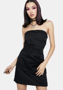 Heart Dilemma Strapless Mini Dress sold by Dolls Kill