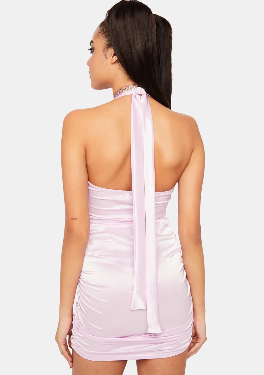 Satin Cut Out Mini Dress sold by Dolls Kill product image thumbnail 4