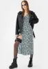 Navy Floral Larin Midi Dress sold by Dolls Kill