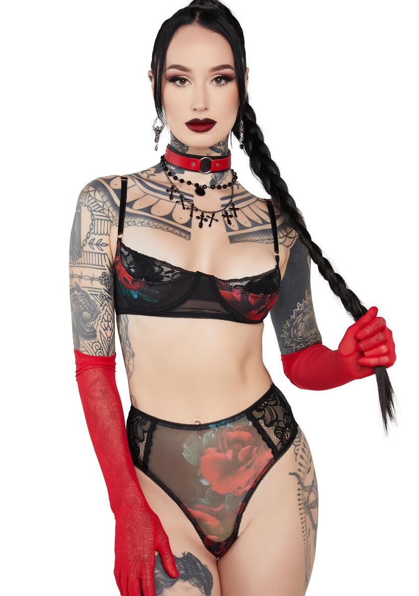 Romance Isn't Dead Lingerie Set sold by Dolls Kill