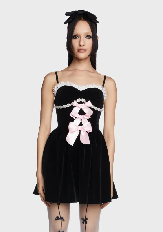 Bow Strapless Dress sold by Dolls Kill