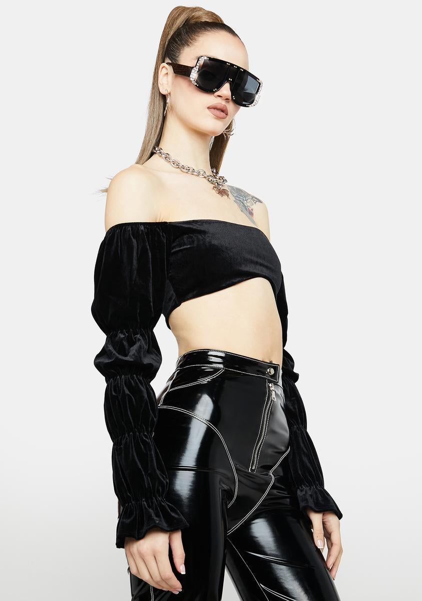 Face Of An Angel Crop Top sold by Dolls Kill product image thumbnail 2