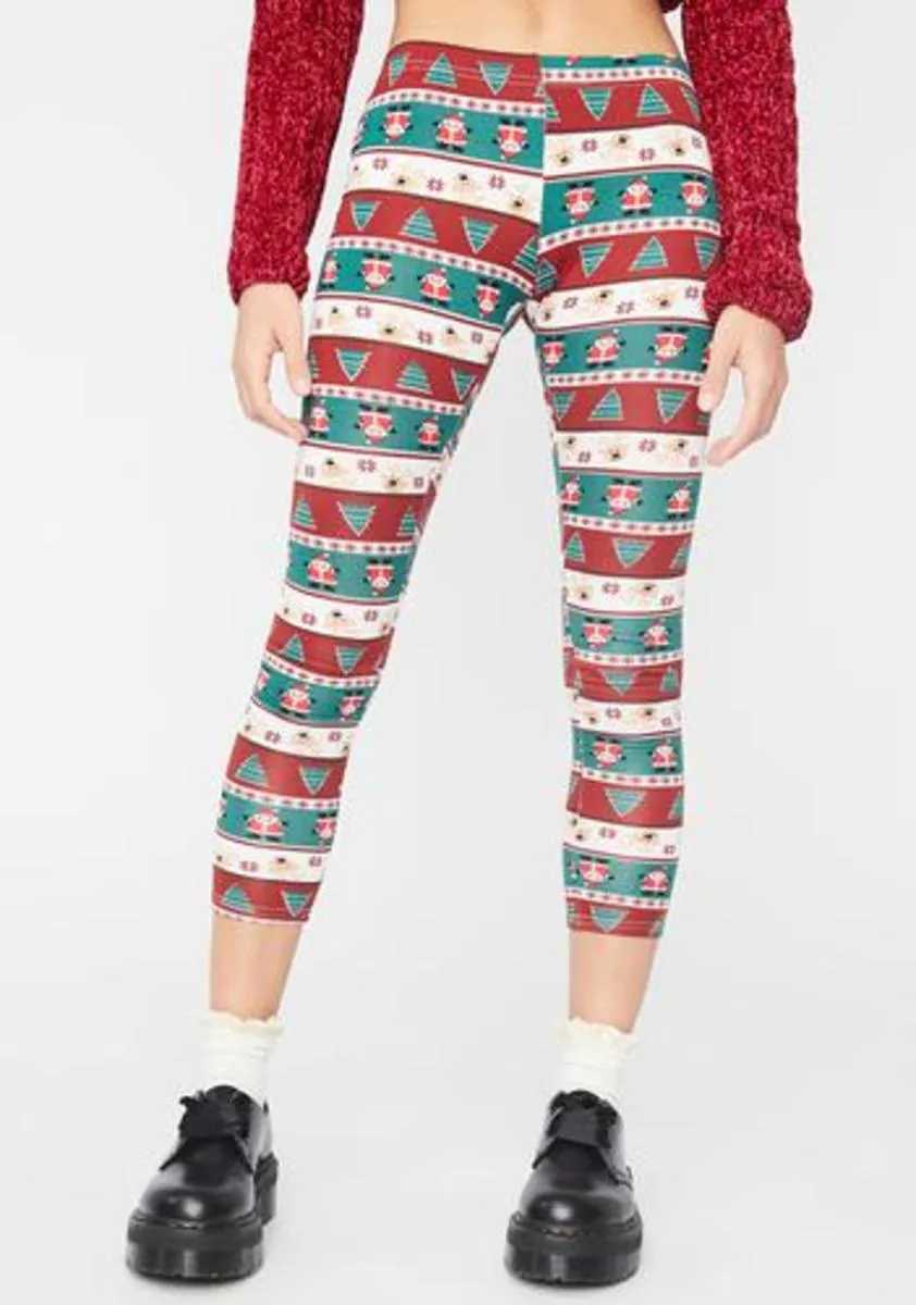 Sassy Santa Holiday Leggings sold by Dolls Kill