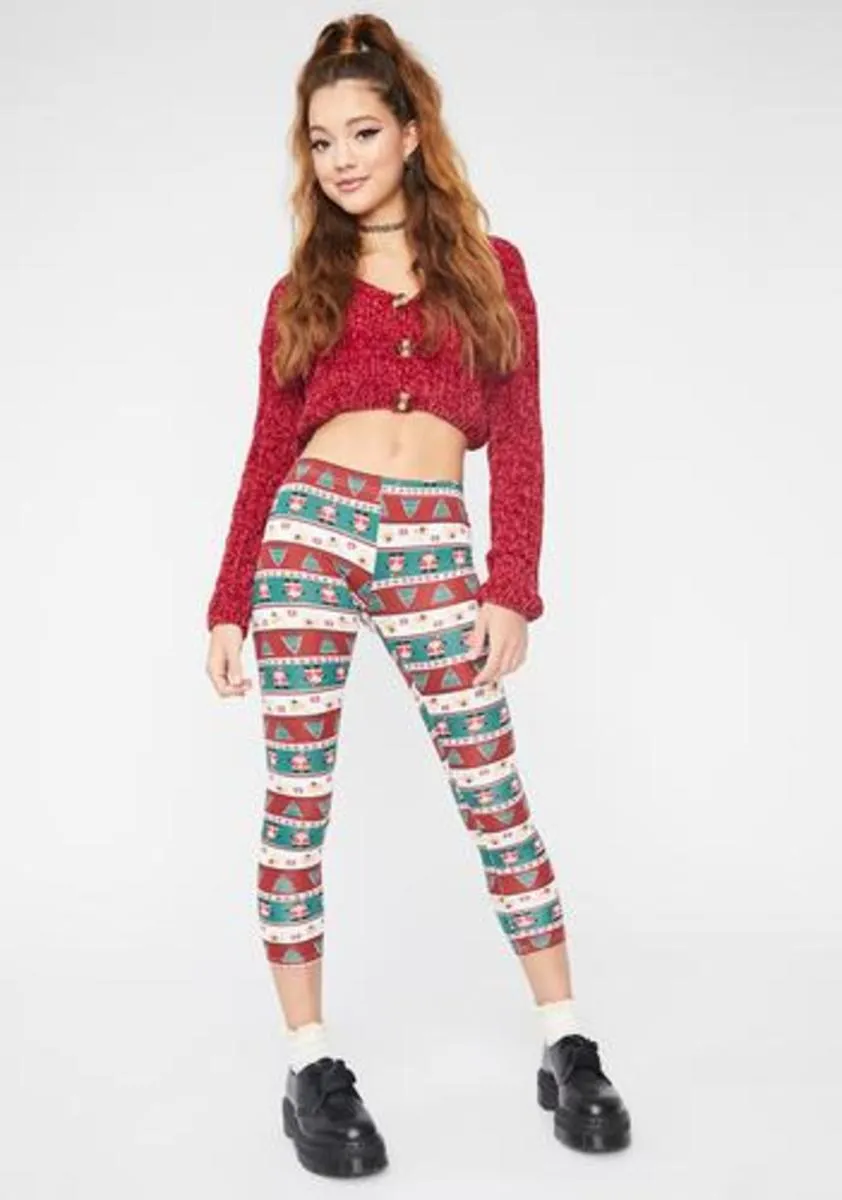 Sassy Santa Holiday Leggings sold by Dolls Kill product image thumbnail 3