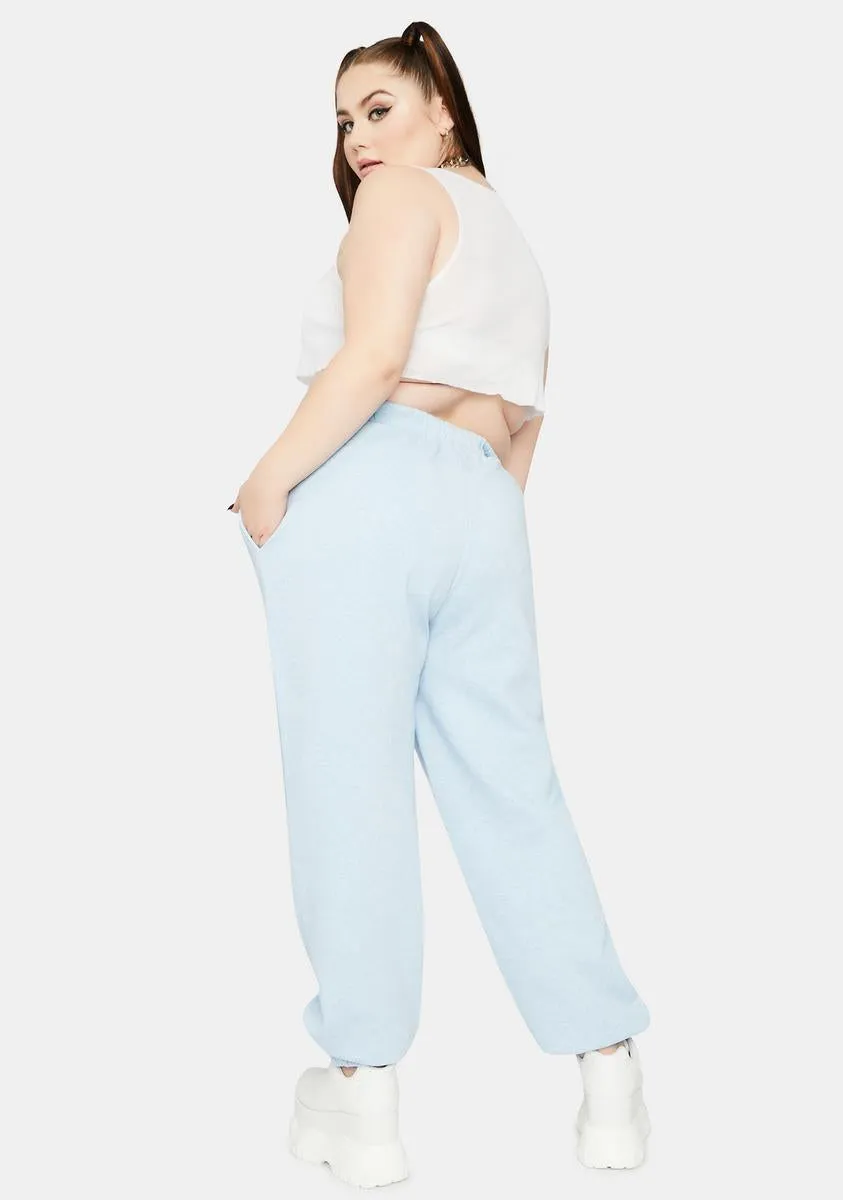Plus Blue Kanji Jogger Sweatpants sold by Dolls Kill product image thumbnail 4